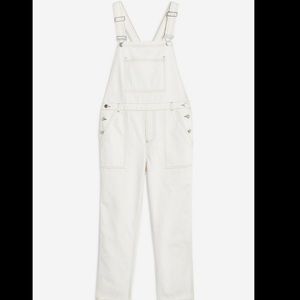 NWT! Topshop white overalls